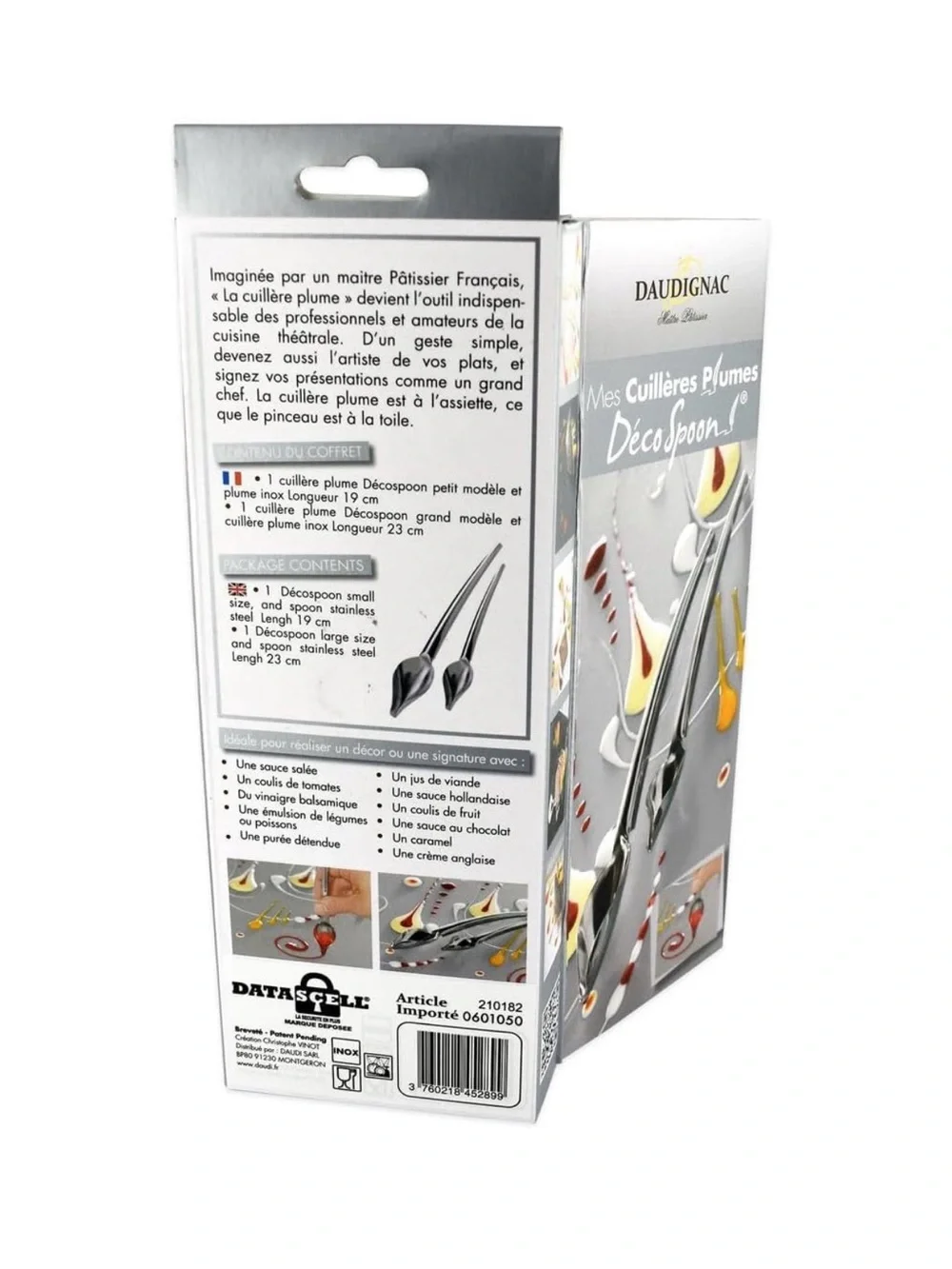 Set of 2 Quill Spoons for Cake Decorating Stainless Steel